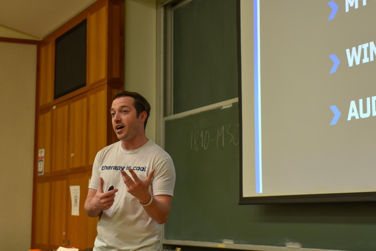 Brandon Saho shares mental health journey with students