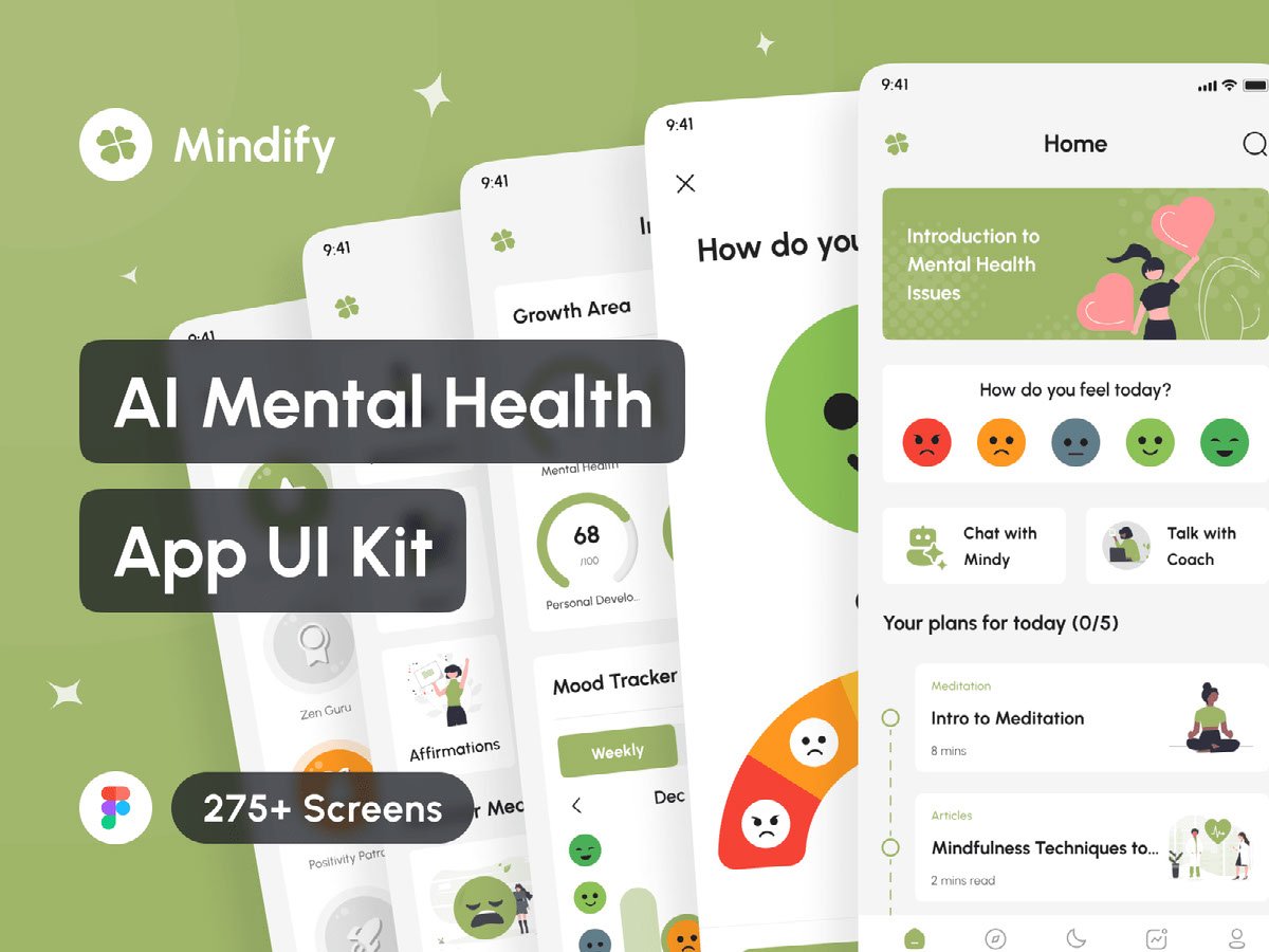Mindify AI Launches Innovative Mental Health App UI Kit
