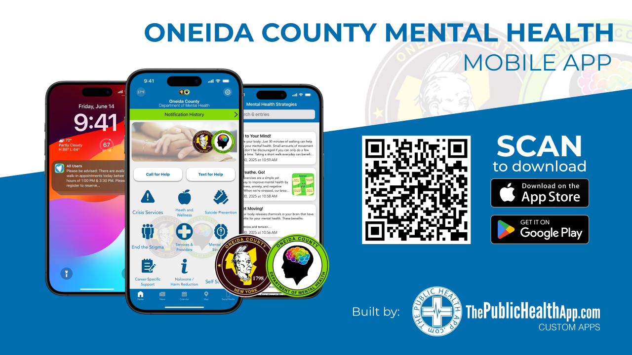 Oneida County launches OC C.A.R.E.S. app for mental health support